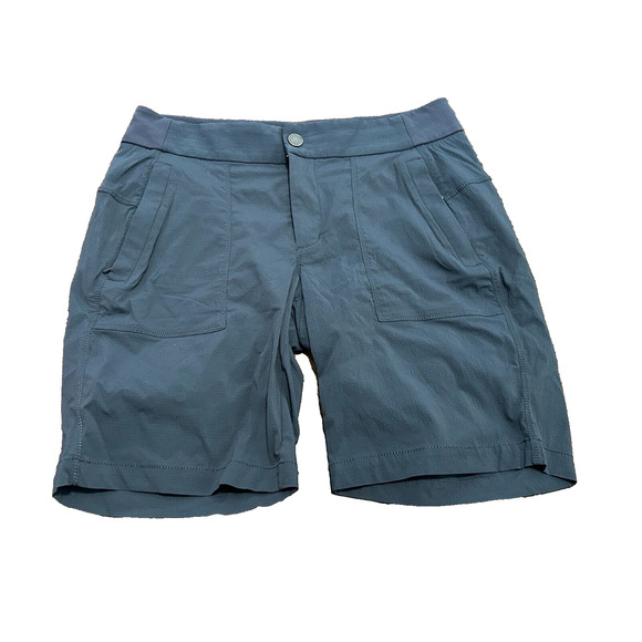 Athleta Women's Dark Wash Zipper Pocket Trekkie Bermuda 2.0 Shorts Black Size 6 - Picture 4 of 10